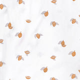 Bonjoour wit tonka cacaobonen motief bruin grijs organische bio katoen gots