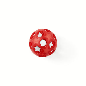 hevea natuurlijk rubber rood bal ster vijfhoek framboos
