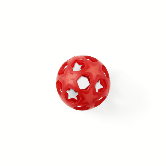 hevea natuurlijk rubber rood bal ster vijfhoek framboos