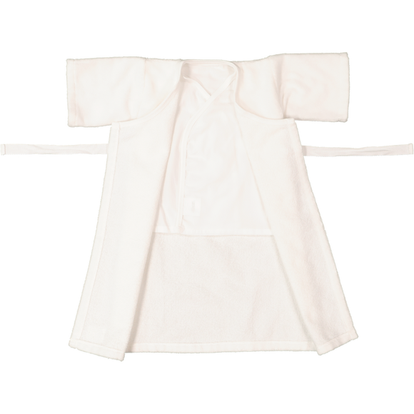 joey kimono badjas wit open gelegd lint
